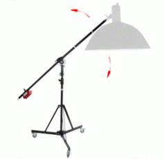 Wheeled Boom Stand with counterweight – rent