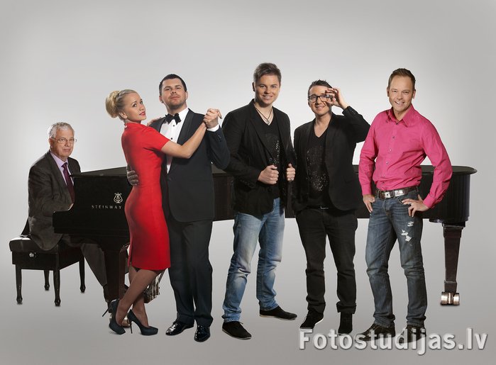 Latvian celebrities. Maestro Raimonds Pauls, Aija Andrejeva, Musiqq
